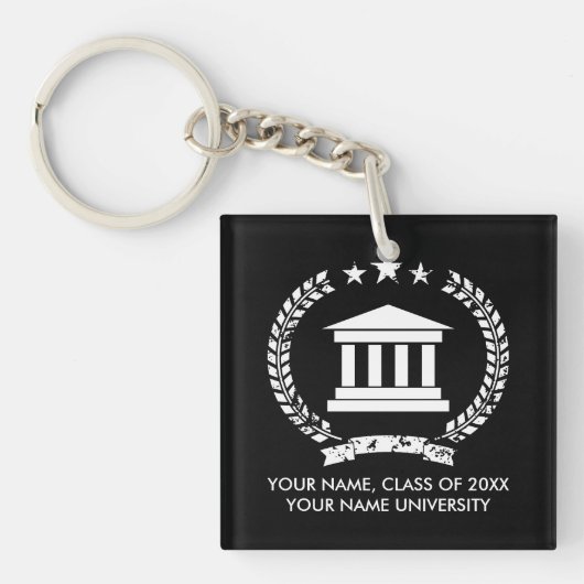 Porte-clés Porte - clés de diplôme universitaire ou collégial (Devant)