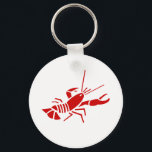 Porte-clés Porte - clés de homard rouge<br><div class="desc">Porte - clés de homard rouge. Design de fruits de mer.</div>