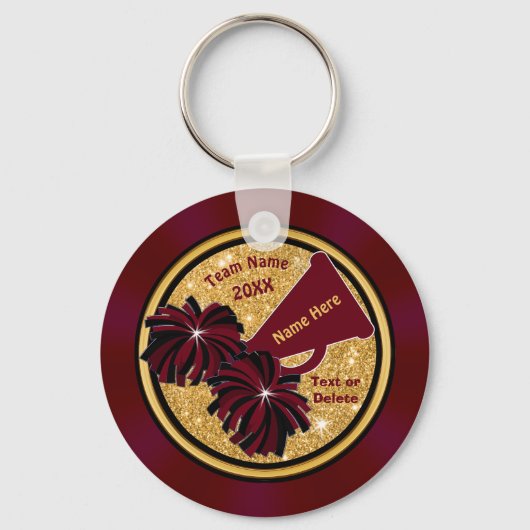 Porte-clés Porte - clés de la Cheer Noire Burgundy, Personnal (Recto)
