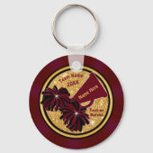 Porte-clés Porte - clés de la Cheer Noire Burgundy, Personnal (Verso)