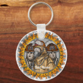 Porte-clés Porte - clés de l'équipe des pompiers (Recto)