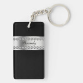 Porte-clés Porte - clés de monogramme bilatéraux (Dos)