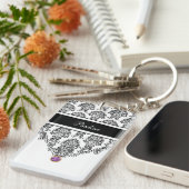 Porte-clés Porte - clés de monogramme bilatéraux (Devant droit)