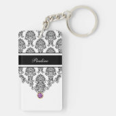 Porte-clés Porte - clés de monogramme bilatéraux (Dos)