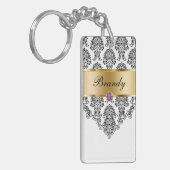 Porte-clés Porte - clés de monogramme bilatéraux (Devant gauche)