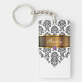 Porte-clés Porte - clés de monogramme bilatéraux (Devant)