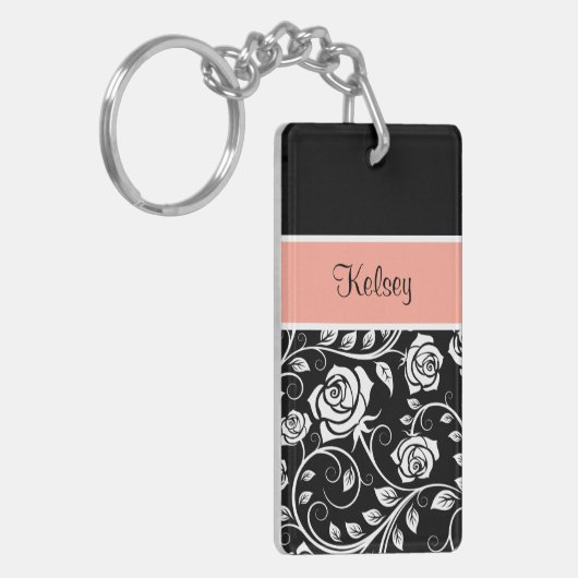 Porte-clés Porte - clés de monogramme de filles (Devant gauche)