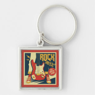 Porte-clés Porte - clés de musique rock Retro