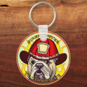Porte-clés Porte - clés de pompiers Bulldog (Recto)