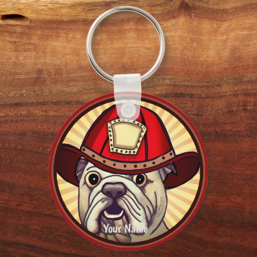 Porte-clés Porte - clés de pompiers Bulldog (Recto)