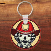 Porte-clés Porte - clés de pompiers dalmate (Recto)