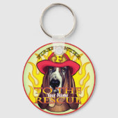 Porte-clés Porte - clés de pompiers d'un chien de garde (Recto)