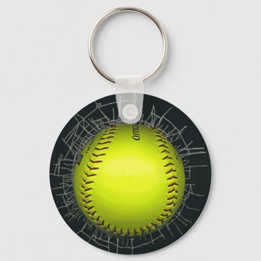 Porte-clés Porte - clés de softball (Recto)