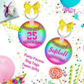 Porte-clés PORTE - CLÉS de softball PERSONNALISÉS, avec nom,