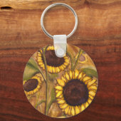 Porte-clés Porte - clés de tournesol Dons joyeux de fleurs ja (Recto)