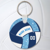 Porte-clés Porte - clés de volley-ball bleu clair et bleu mar