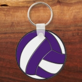 Porte-clés Porte - clés de volley-ball pas chers votre texte (Verso)