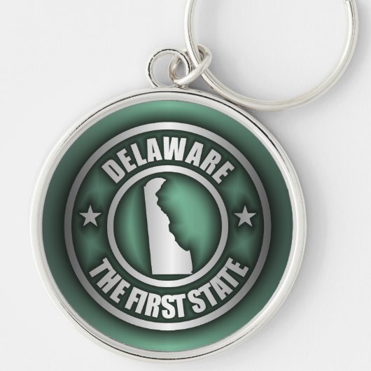 Porte-clés porte - clés "Delaware Steel" (Vert) (Devant)