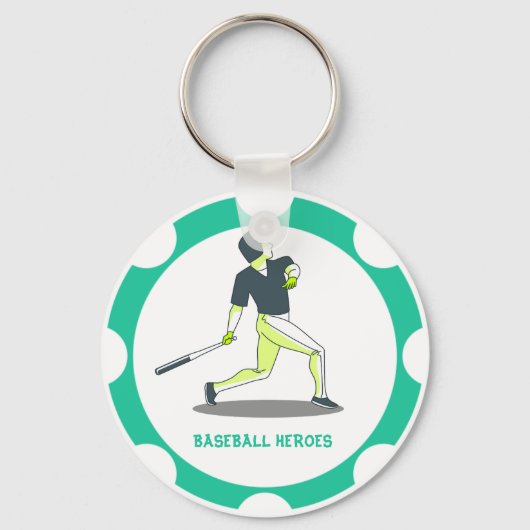 Porte-clés Porte - clés des héros du baseball (Recto)