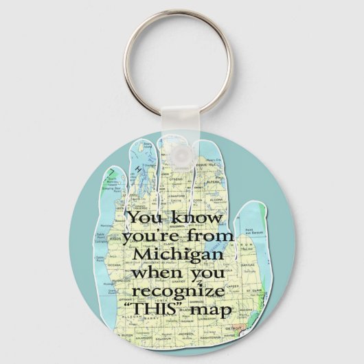 Porte-clés Porte - clés du Michigan (Recto)