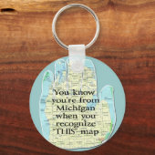 Porte-clés Porte - clés du Michigan (Recto)