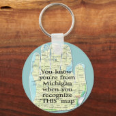 Porte-clés Porte - clés du Michigan (Recto)