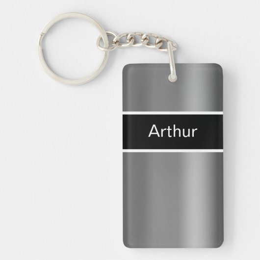 Porte-clés Porte - clés du monogramme des hommes (Devant)