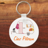 Porte-clés Porte - clés du propriétaire d'une caravane d'art  (Recto)