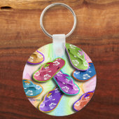 Porte-clés Porte - clés - FLIP FLOPS Pop Art (Recto)