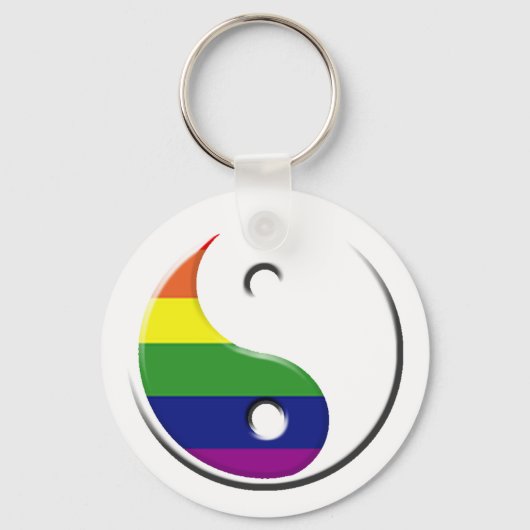 Porte-clés PORTE - CLÉS GAY - Ying Yang 03 (Recto)