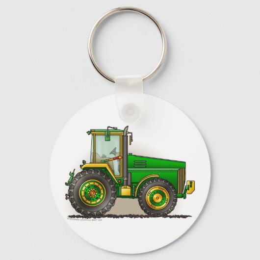 Porte-clés Porte - clés Green Big Tractor (Recto)