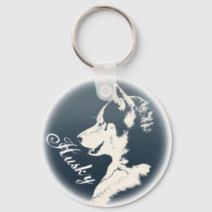 Porte-clés Porte - clés Husky Chien Custom Porte - clés Husky