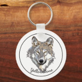 Porte-clés Porte-clés-Loup de Yellowstone (Recto)