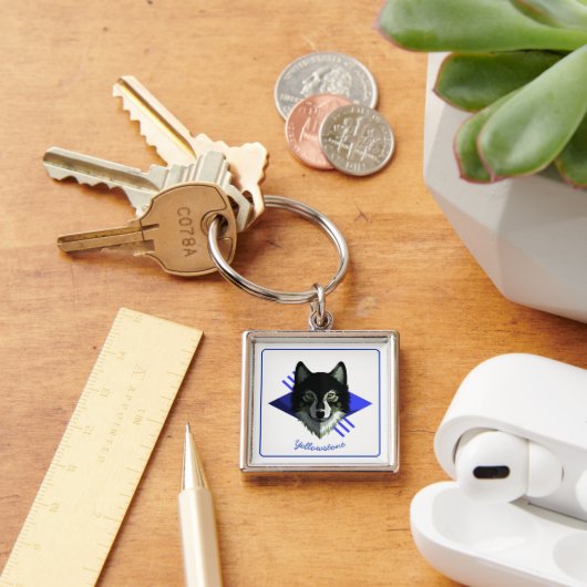 Porte-clés Porte-clés-Loup de Yellowstone (Bureau)