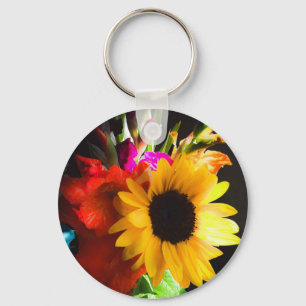 Porte-clés Porte-clés, motif Tournesol