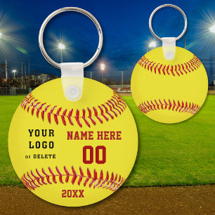 Porte-clés Porte - clés personnalisés du base-ball votre