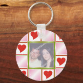 Porte-clés Porte - clés photo Motif du coeur (Recto)