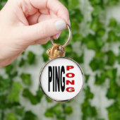 Porte-clés Porte clés Rond Premium PING PONG (Main)