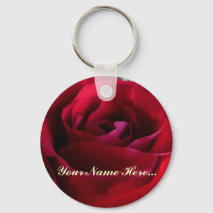 Porte-clés Porte - clés rose personnalisés Red Rose Cadeaux