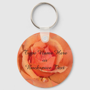 Porte-clés Porte - clés roses Personnalisé Orange Rose Porte 