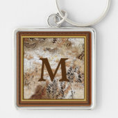 Porte-clés Porte - clés rustiques de MONOGRAMME pour les (Devant)