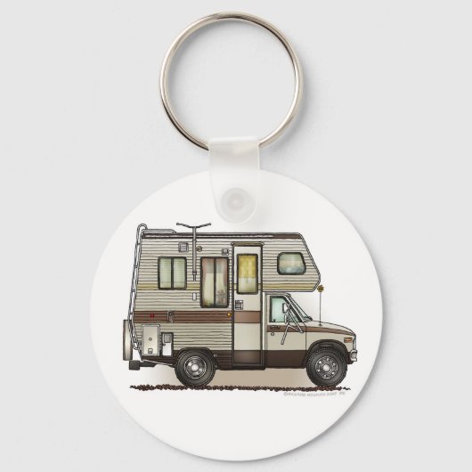 Porte-clés Porte - clés RV Camper Classe C (Recto)