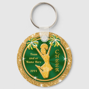 Porte-clés Porte - clés verts et Pom-pom girl d'or, votre TEX