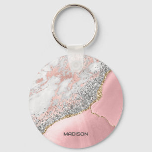 Porte-clés Porte en marbre rose