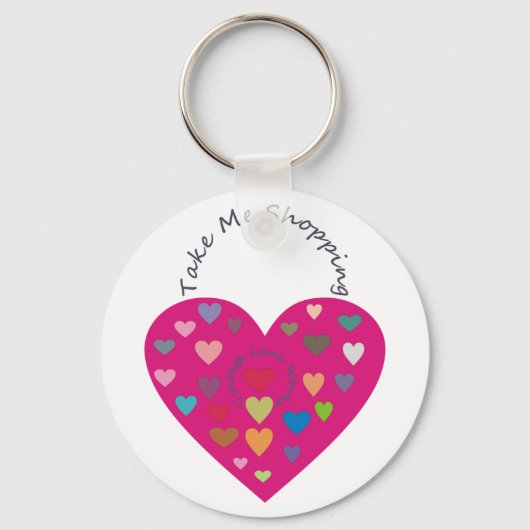 Porte-clés Porte-monnaie rouge Valentine (Recto)