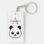 Porte-clés Porte-panda coutume Monogramme (Dos)