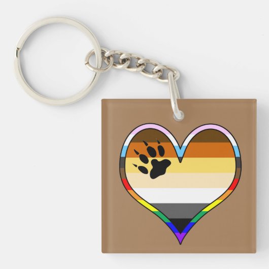 Porte-clés Porte Pride Coeur Keychain (Devant)