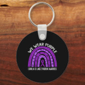 Porte-clés Porter Le Violet Pour L'Accompagné Du Syndrome De  (Recto)