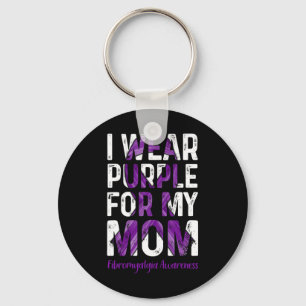 Porte-clés Porter le violet pour ma mère - Sensibilisation à 