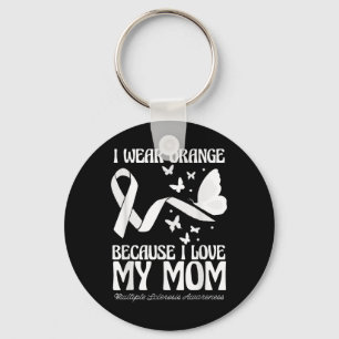 Porte-clés Porter Orange Pour Ma Maman Ruban Multiple Scléros